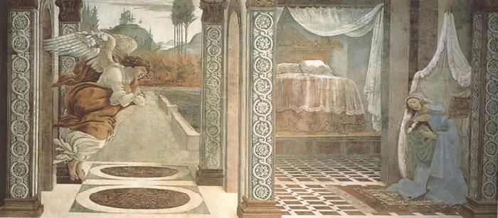 Sandro Botticelli Annunciation of San Martino alla Scala (mk36) oil painting image